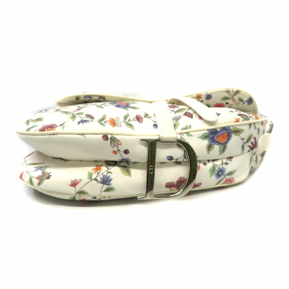 DIOR Saddle Bag White Floral Flower - Picture 3 of 9